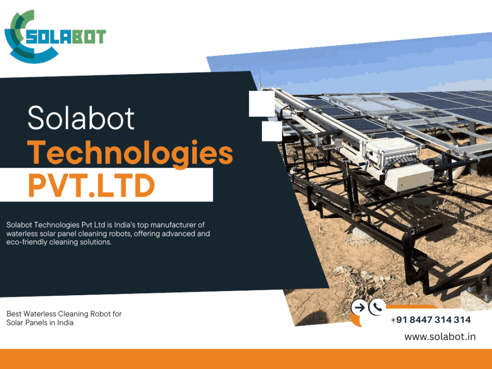 Waterless Cleaning Robot for Solar Panels in India