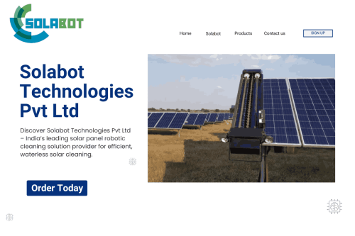 Robotic Solar Panel Cleaning Solution Company