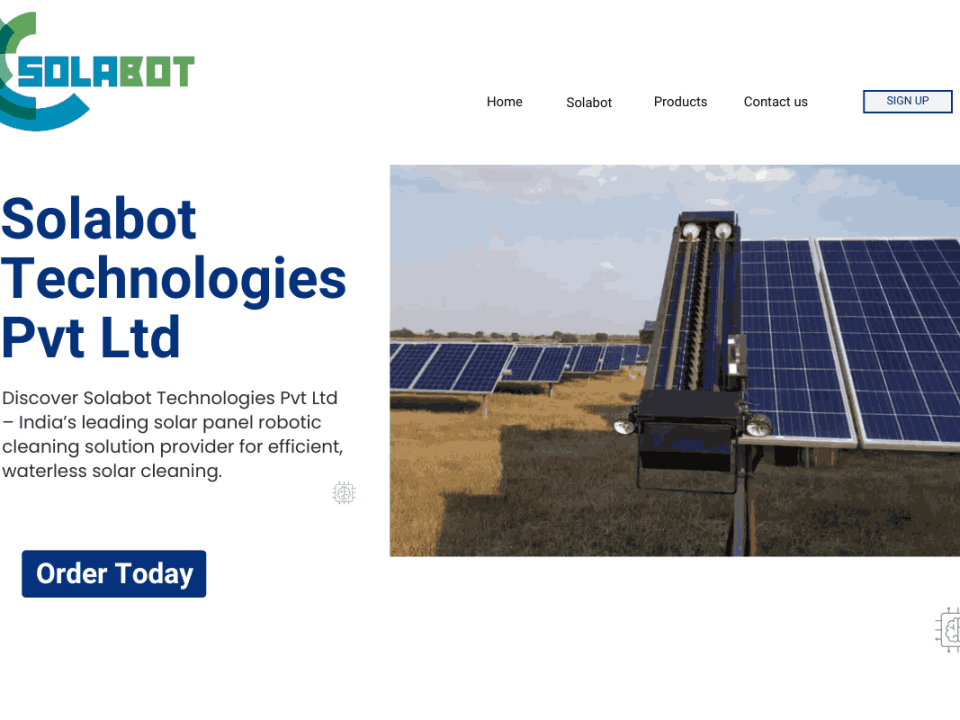 Robotic Solar Panel Cleaning Solution Company