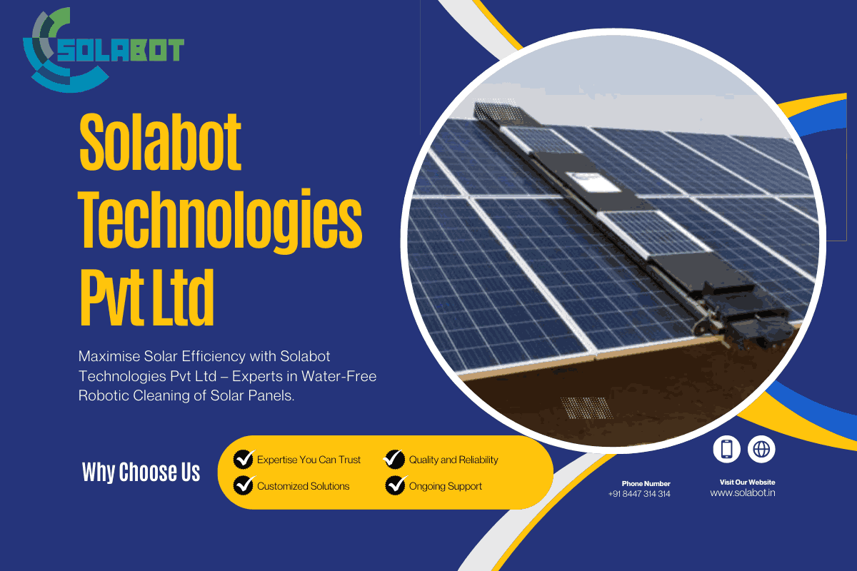 Water Free Robotic Cleaning for Solar Panels