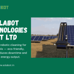 Water-free robotic cleaning of solar panels