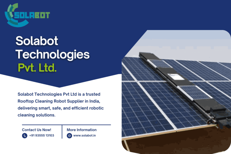Rooftop Cleaning Robot Supplier in India | Solabot