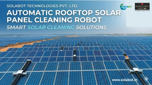 Automatic Rooftop Solar Panel Cleaning Robot