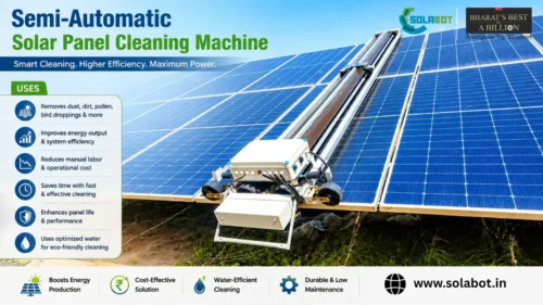 Semi-Automatic Solar Panel Cleaning Machine