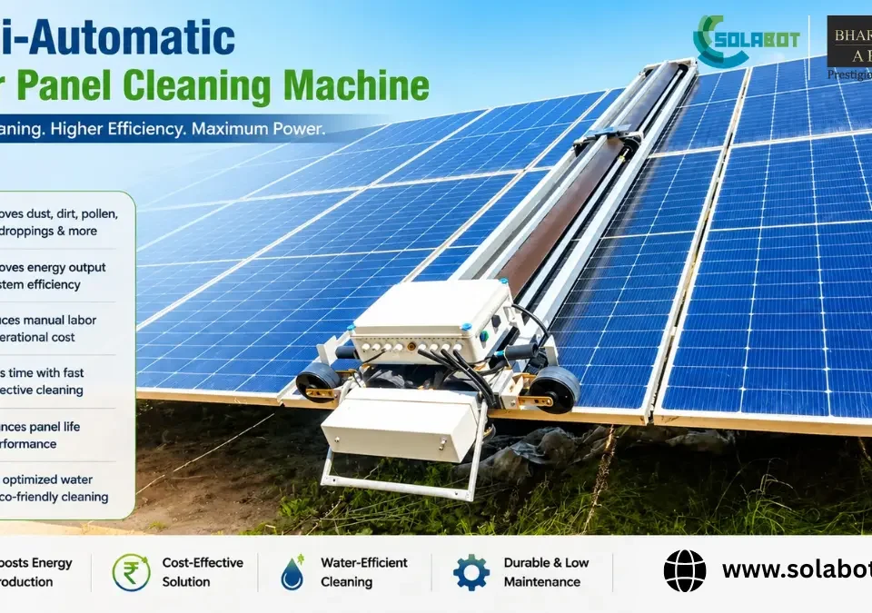 Semi-Automatic Solar Panel Cleaning Machine