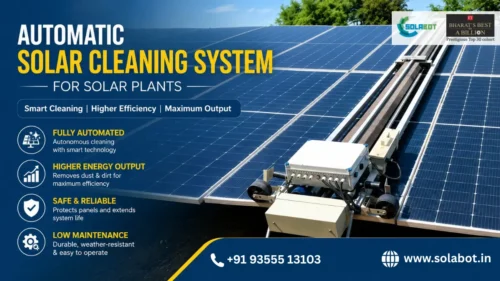 Automatic Solar Cleaning System for Solar Plants