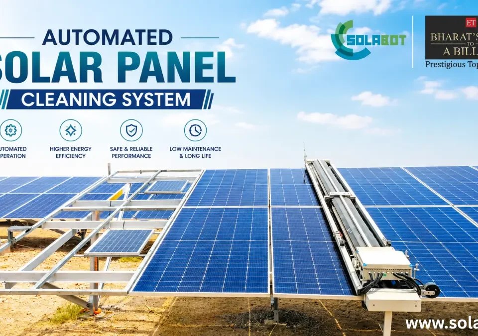 Automated solar panel cleaning system