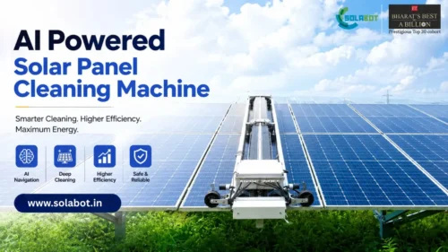 AI Powered Solar Panel Cleaning Machine