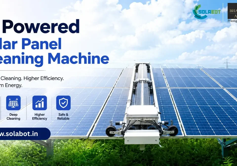 AI Powered Solar Panel Cleaning Machine