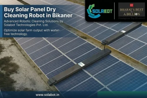 Solar Panel Dry Cleaning Robot in Bikaner