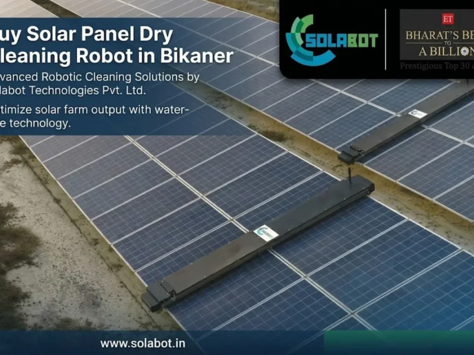 Solar Panel Dry Cleaning Robot in Bikaner