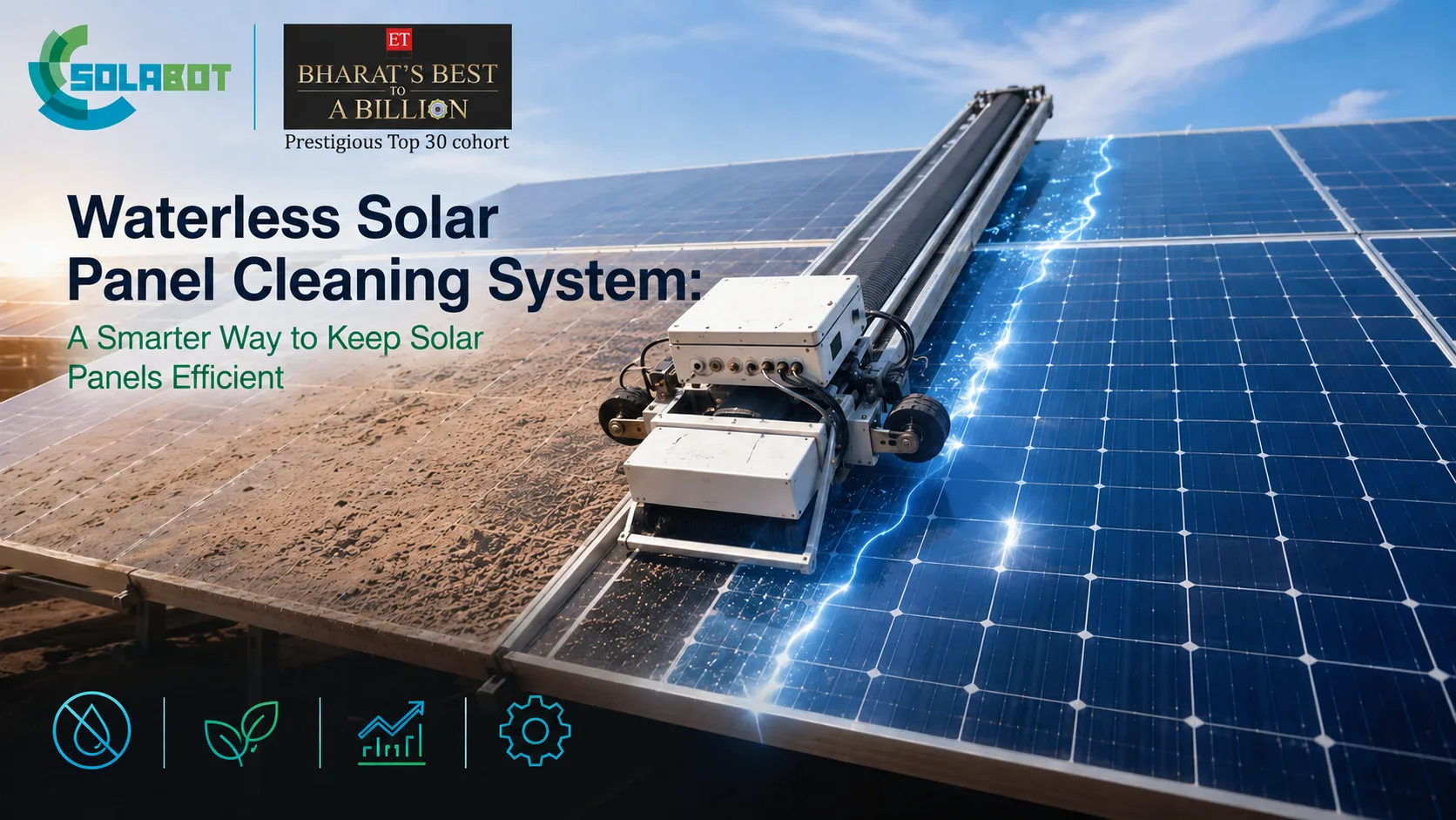 Waterless Solar Panel Cleaning System