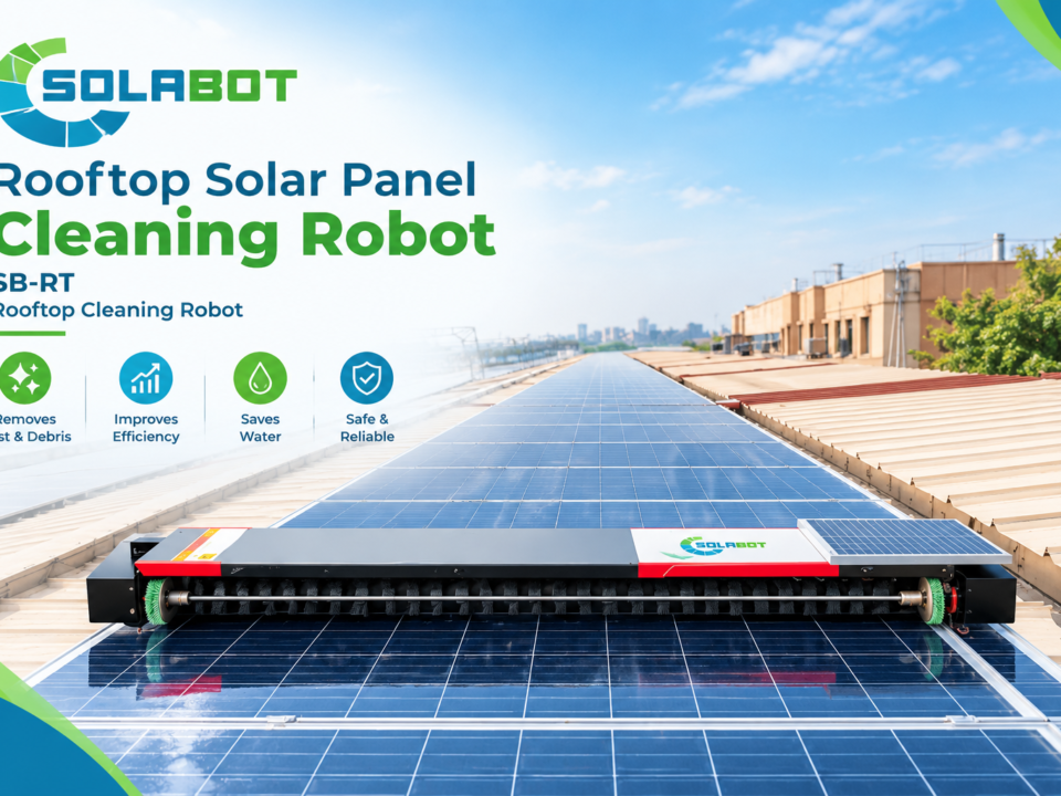 Rooftop Solar Panel Cleaning Robot