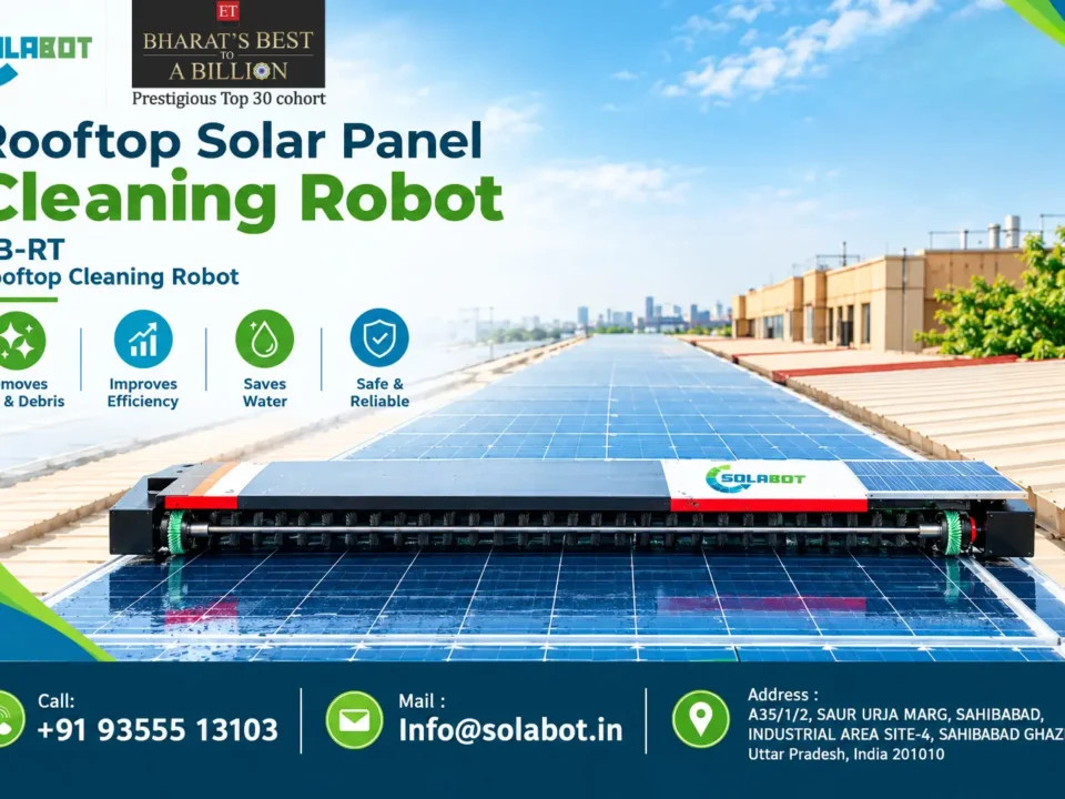 Rooftop Solar Panel Cleaning Robot