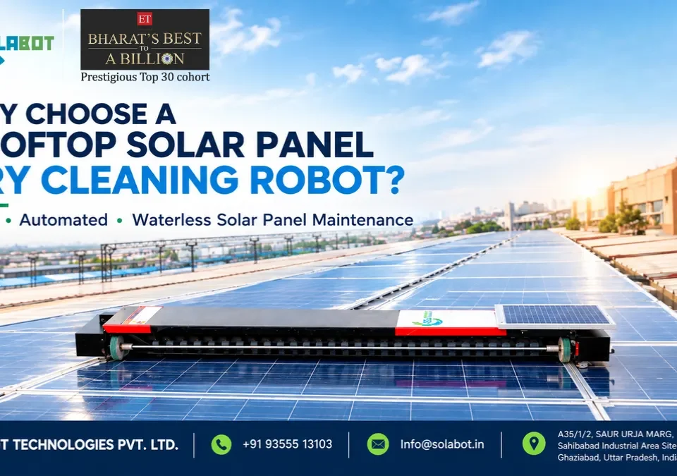 Rooftop Solar Panel Dry Cleaning Robot
